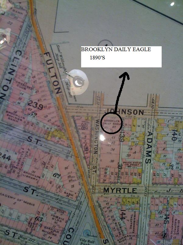 BROOKLYN DAILY EAGLE MAP