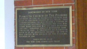 The Plymouth Church is a New York Landmark