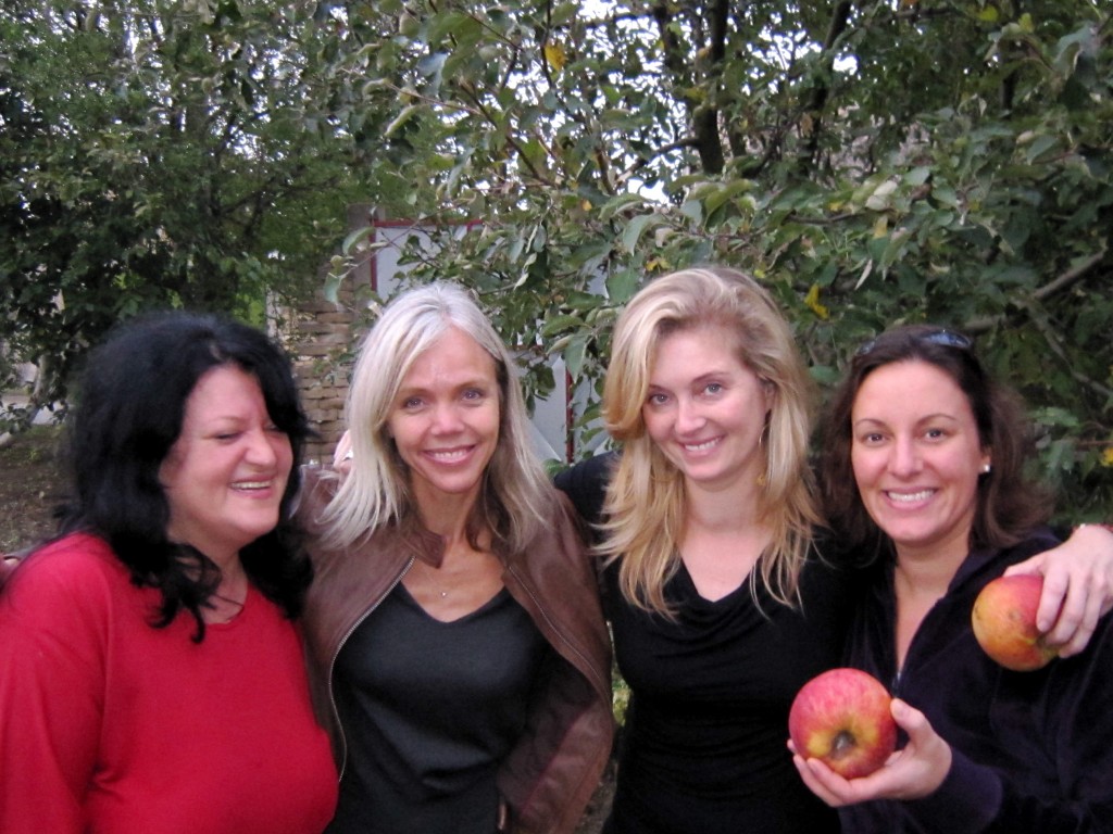 Zlata, me, Michelle, and Lisa sharing a last hug (and some huge apples) in a moment that bridged the divides of historical conflict, cultural difference, our history and our present lives. 