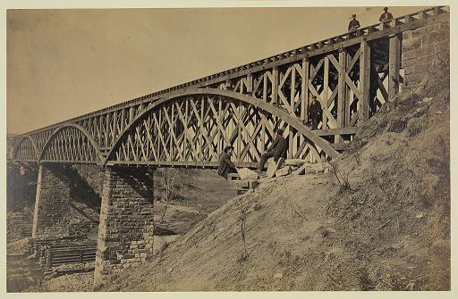 Potomac Creek Bridge, taken on April 18, 1863 by Andrew J. Russell
