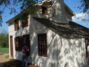 The Innis House, which still has bullet holes from the battle in its walls